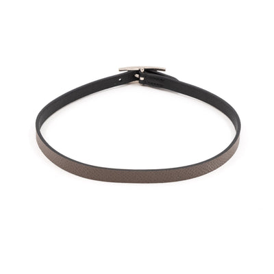 Behapi Double Tour Bracelet Black Grey Leather