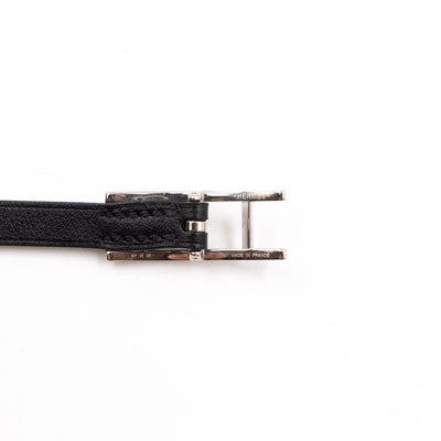 Behapi Double Tour Bracelet Black Grey Leather