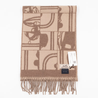 Brides de Gala en Desordre Muffler Cashmere Scarf Taupe Beige