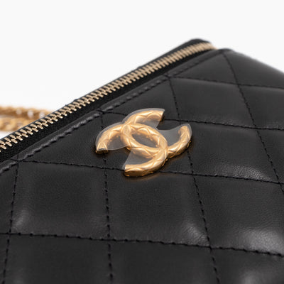 Vanity Classic Box Chain Black Lambskin