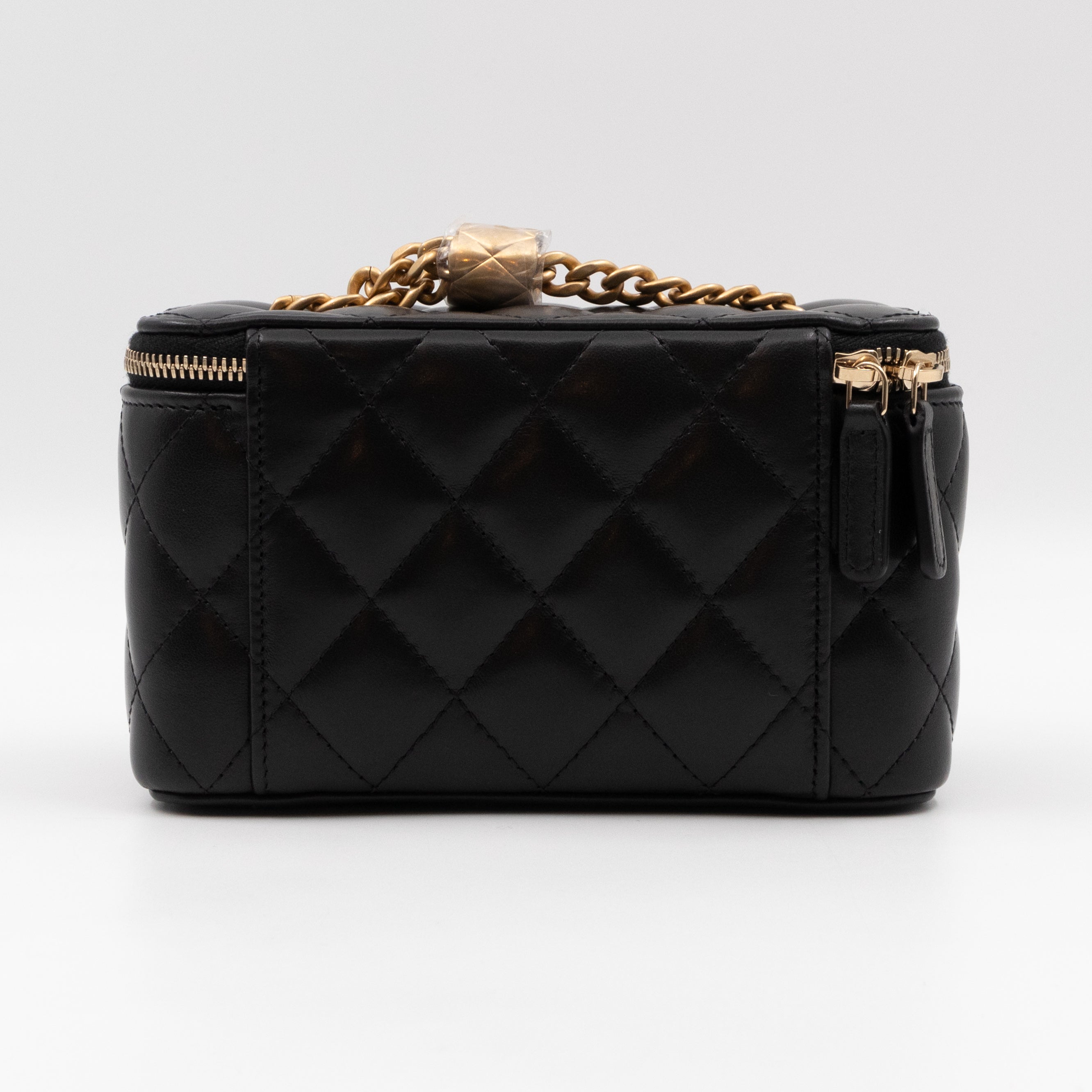 Vanity Classic Box Chain Black Lambskin