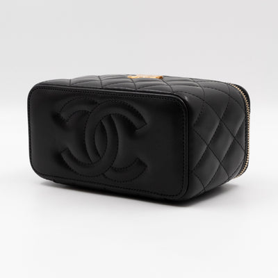 Vanity Classic Box Chain Black Lambskin
