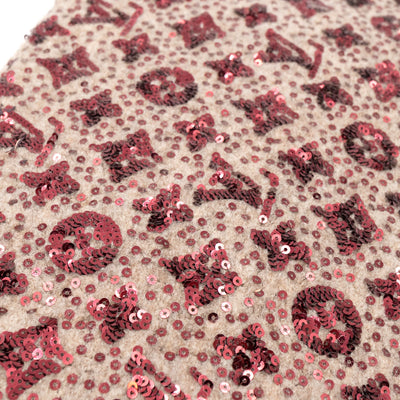 Sunshine Express Pochette Sequin Monogram Bordeaux