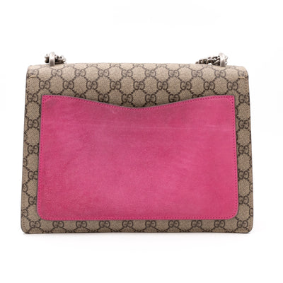 Dionysus Medium GG Supreme Pierced Heart Embroidered