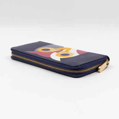 Zippy Wallet Owl Blue Epi Leather