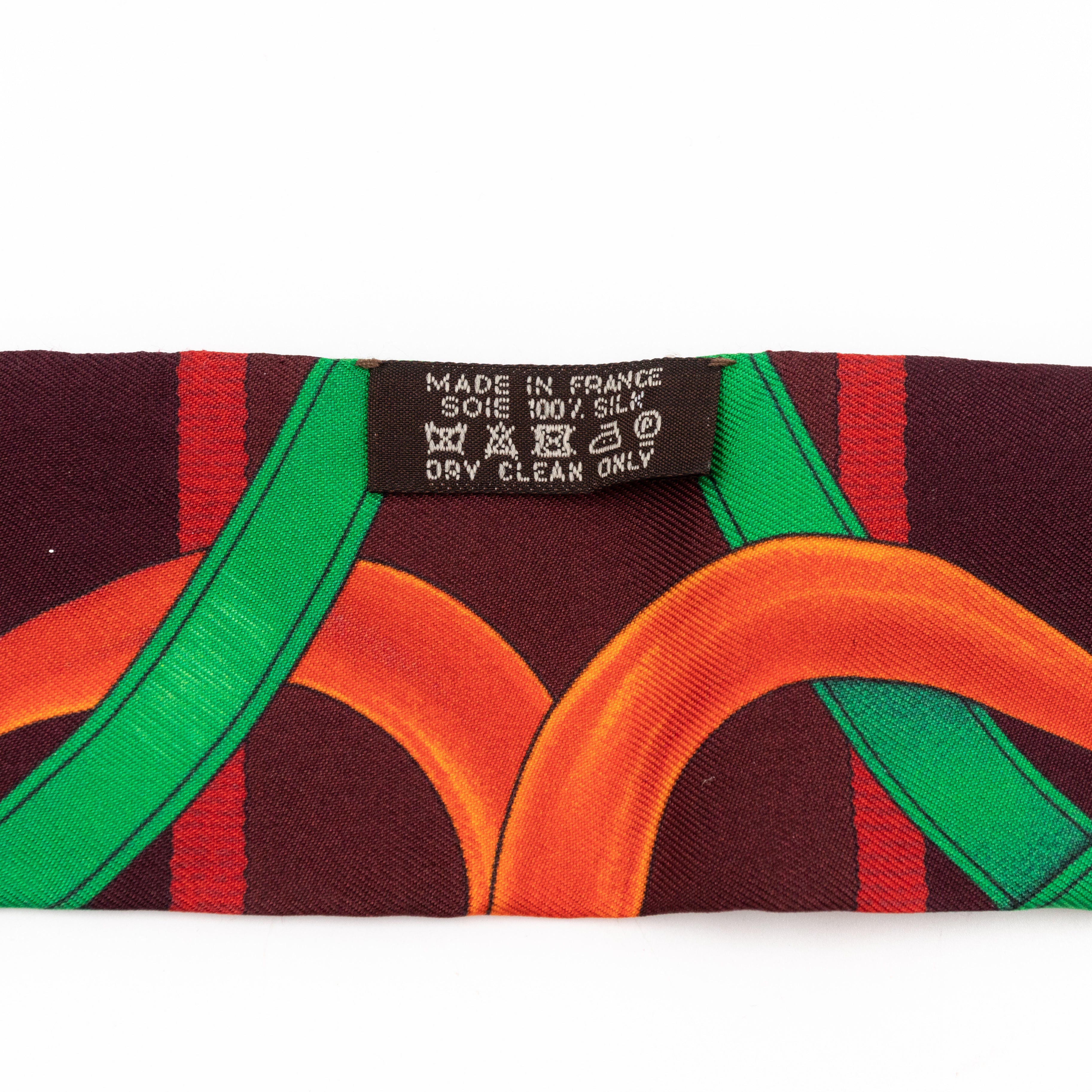 Twilly Scarf Grand Manege Fleuri Prune