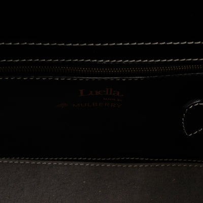 Luella Giselle Satchel Bag Black Leather