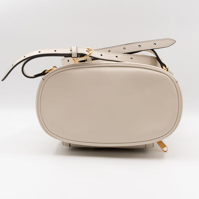 1955 Horsebit Backpack Cream Leather