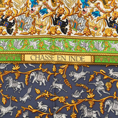 Silk Scarf 90 Chasse en Inde