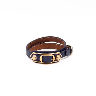 Triple Tour Wrap Bracelet Arena Blue Leather