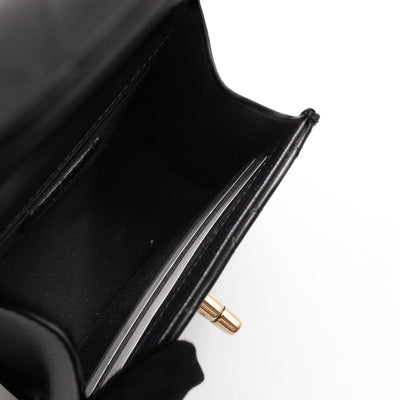 Trendy CC Clutch With Chain Black Leather