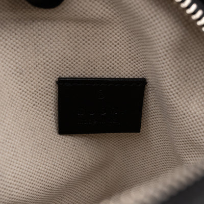 GG Embossed Mini Bag Black Leather