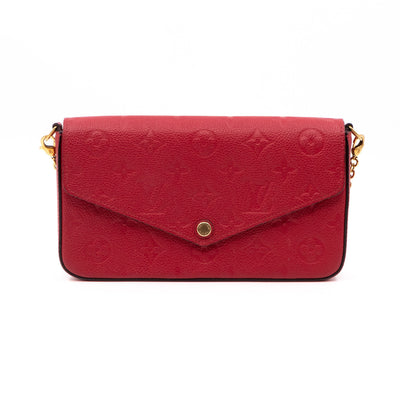 Pochette Felicie Monogram Empreinte Scarlet