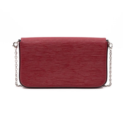 Pochette Felicie Epi Leather Fuchsia