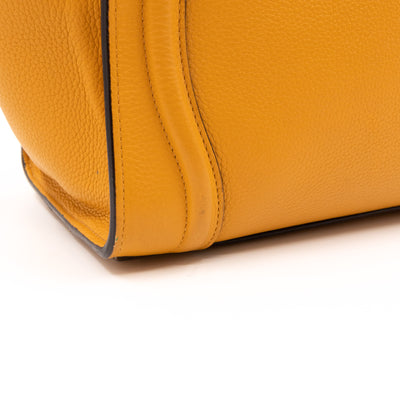Micro Luggage Amber Leather