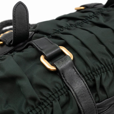 Gaufre Tote Green Tessuto Nylon