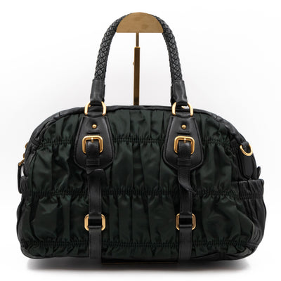 Gaufre Tote Green Tessuto Nylon