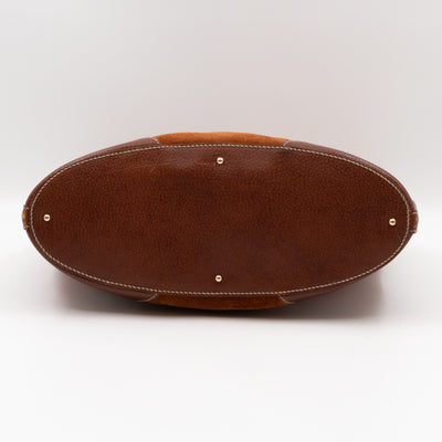 Horsebit Hobo Brown Suede Leather