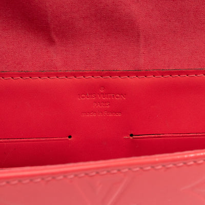 Ana Clutch Vernis Rose Litchi