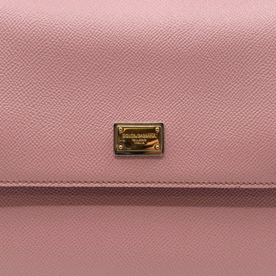 Sicily Medium Dauphine Leather Light Pink