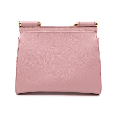 Sicily Medium Dauphine Leather Light Pink