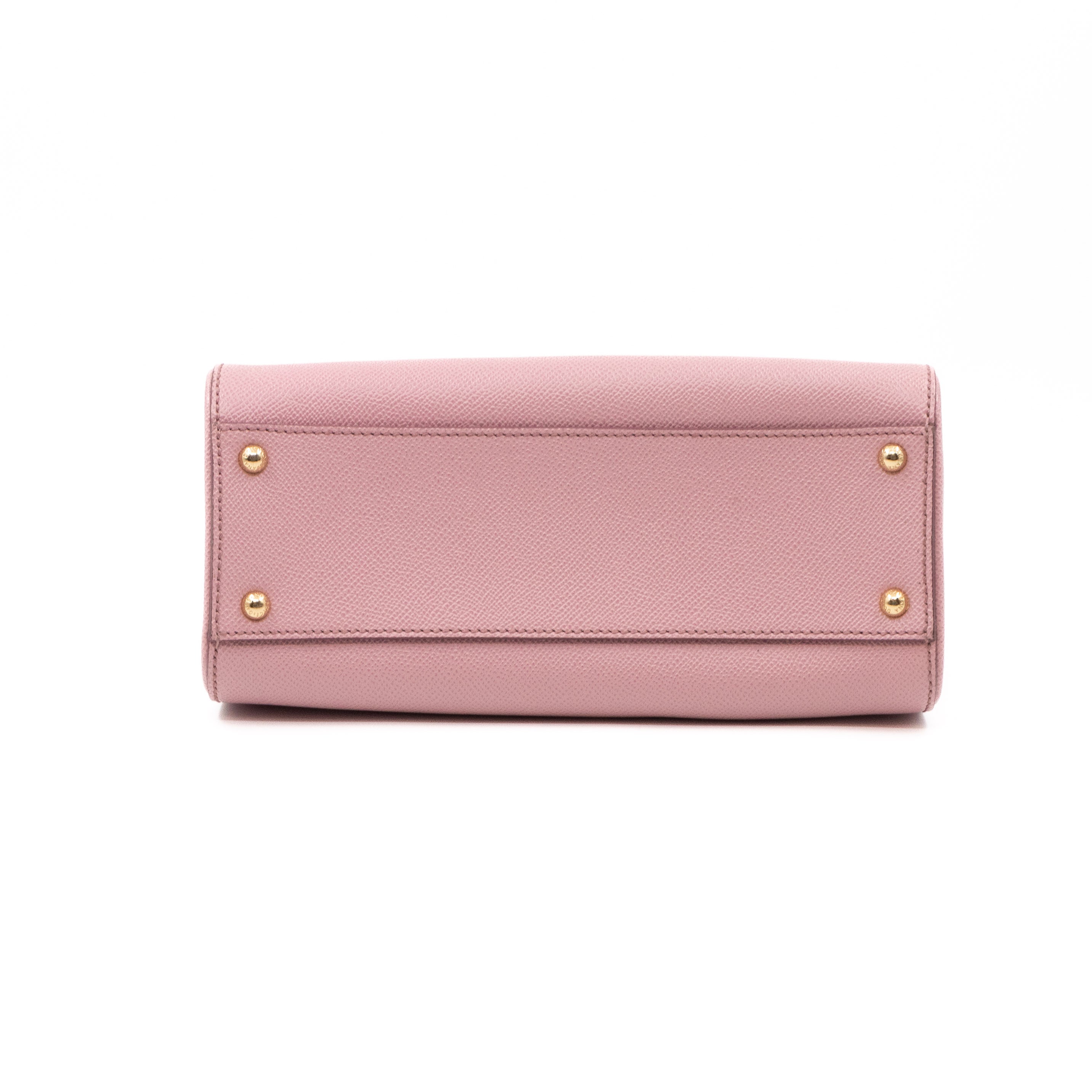 Sicily Medium Dauphine Leather Light Pink