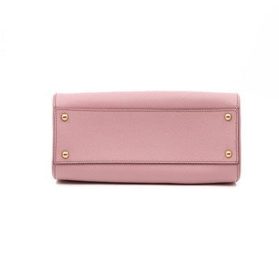 Sicily Medium Dauphine Leather Light Pink