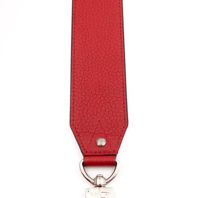 Bandoulière Shoulder Strap Red Leather