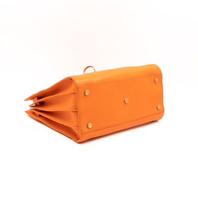 Sac de Jour Small Orange Leather