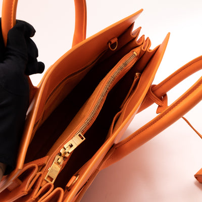 Sac de Jour Small Orange Leather