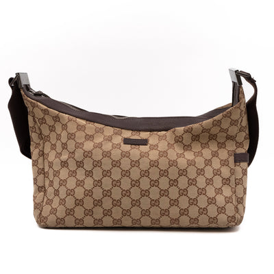 Saddle Zip Messenger Bag Medium GG Canvas