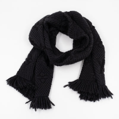 Logomania Scarf Black