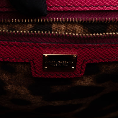 Sicily Medium Dauphine Leather Pink