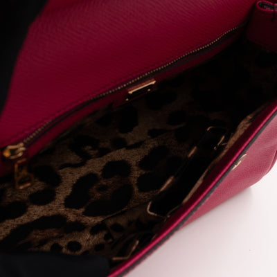 Sicily Medium Dauphine Leather Pink