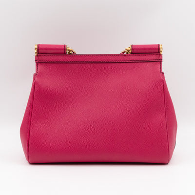 Sicily Medium Dauphine Leather Pink