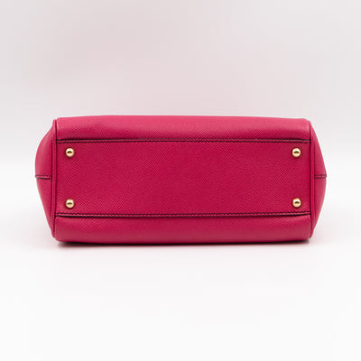 Sicily Medium Dauphine Leather Pink