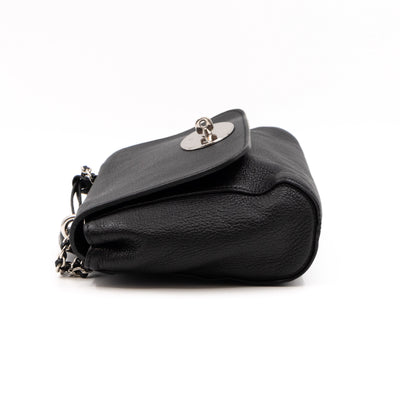 Lily Small Black Leather