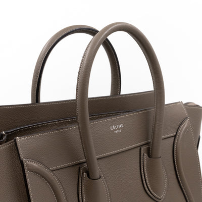 Mini Luggage Souris Taupe Leather