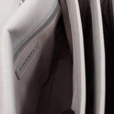Classic Flap Urban Companion Bag Grey Caviar Silver