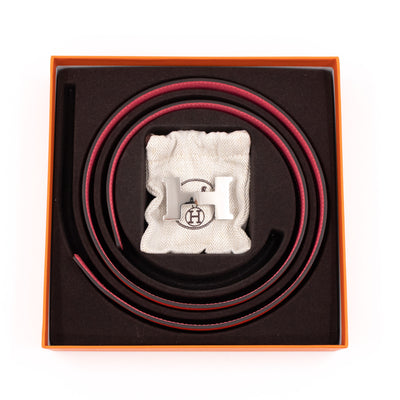 Mini Constance Buckle & Reversible Leather Belt 80 cm