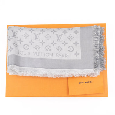 Monogram Shine Shawl Glacier