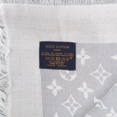 Monogram Shine Shawl Glacier