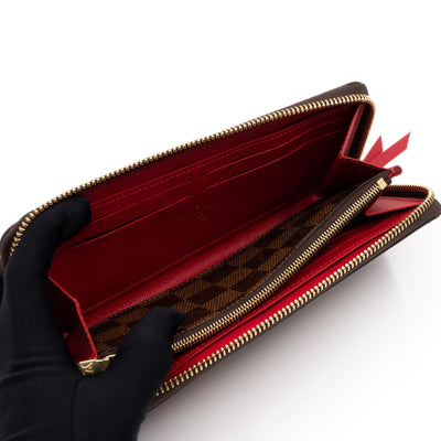 Clemence Wallet Damier Ebene Patches
