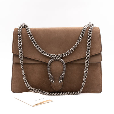Dionysus Medium Beige Suede