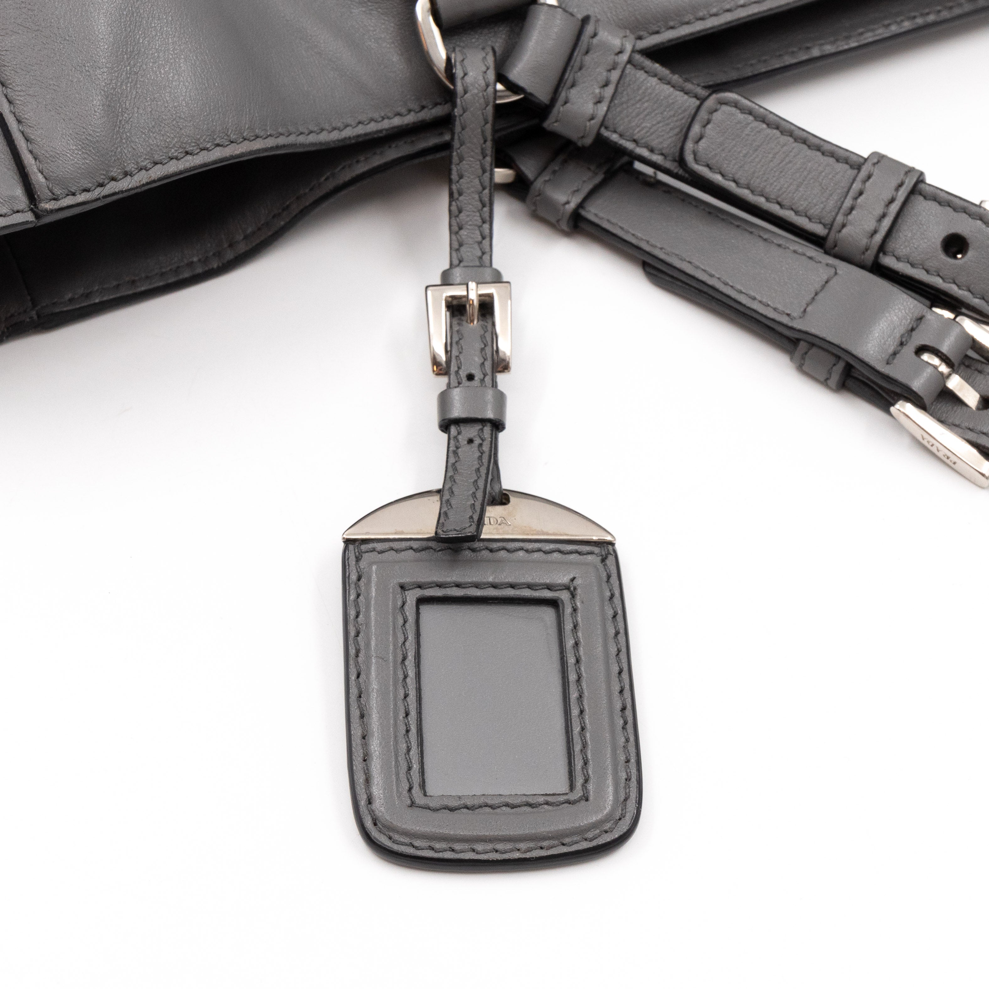 Shopping Tote Grey Soft Calfskin