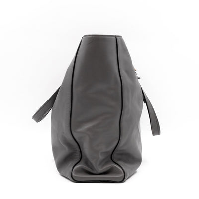Shopping Tote Grey Soft Calfskin
