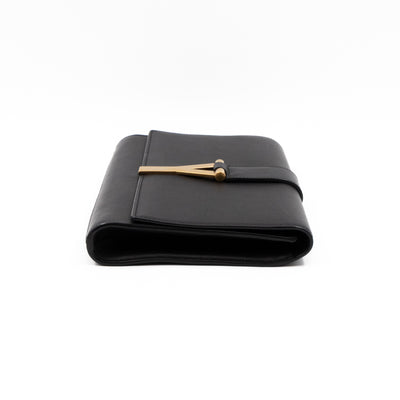 Chyc Clutch Black Leather