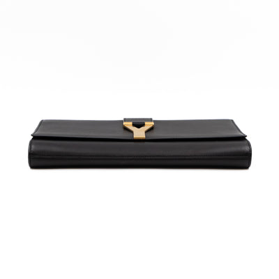 Chyc Clutch Black Leather
