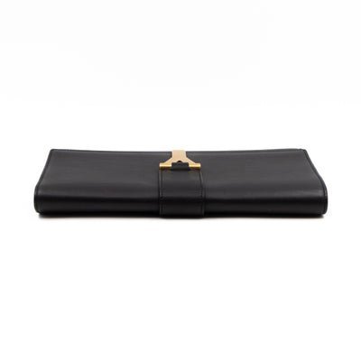 Chyc Clutch Black Leather