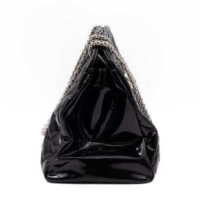 Large Mademoiselle Bowling Bag Black Patent Leather
